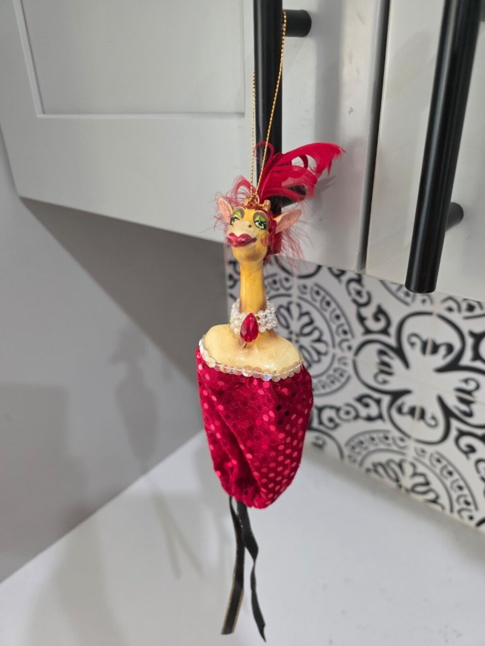 Kathrine Collections Wayne Kleski Hanging Giraffe Christmas Ornament Holiday